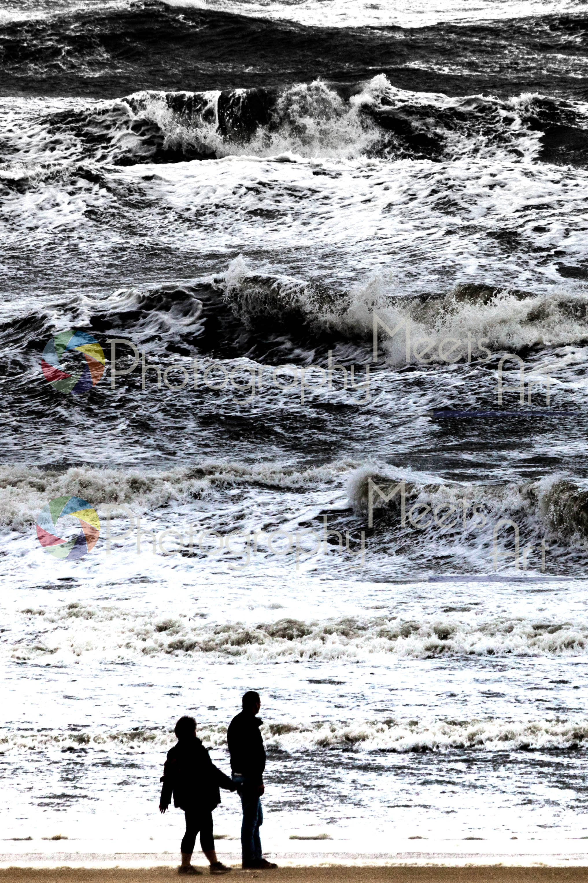 Storm op de Noordzee